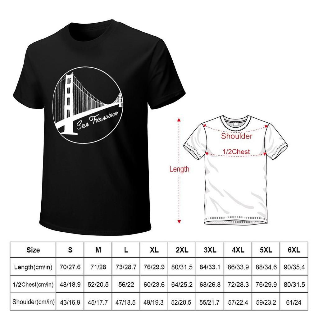 Golden Gate Bridge TShirt rapper graphic tees hippie clothes quickdrying mens tall t shirts