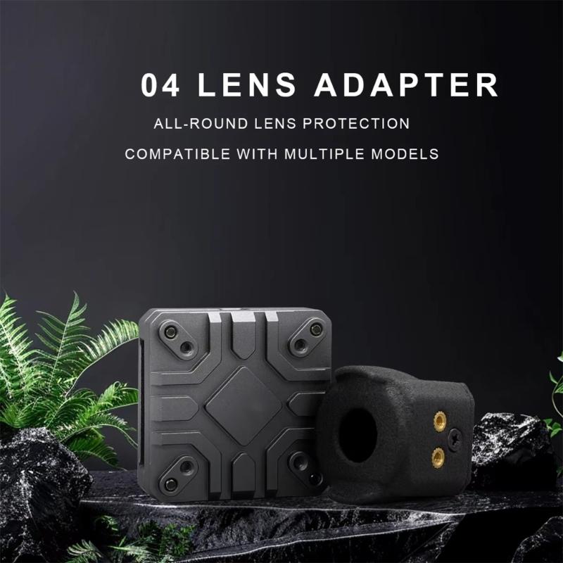 Aluminum Alloy Heat Dissipation Housing Case For O4 Air Unit Lens Cover Video Transmission Heat Sink Lightweighted