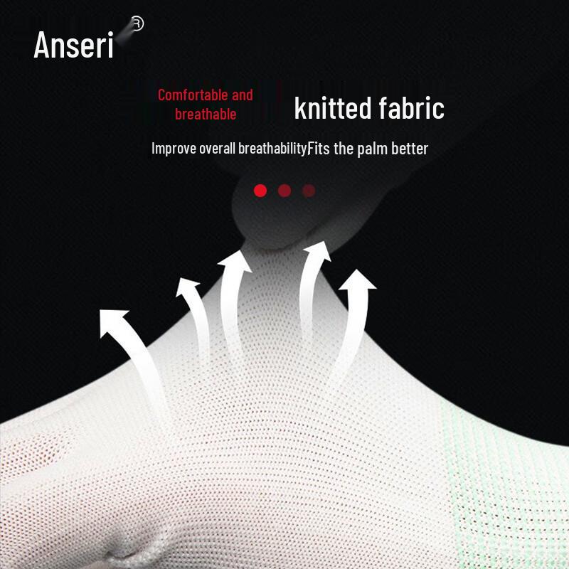 Ansai Rui Nylon PU Coated Protective Work Gloves