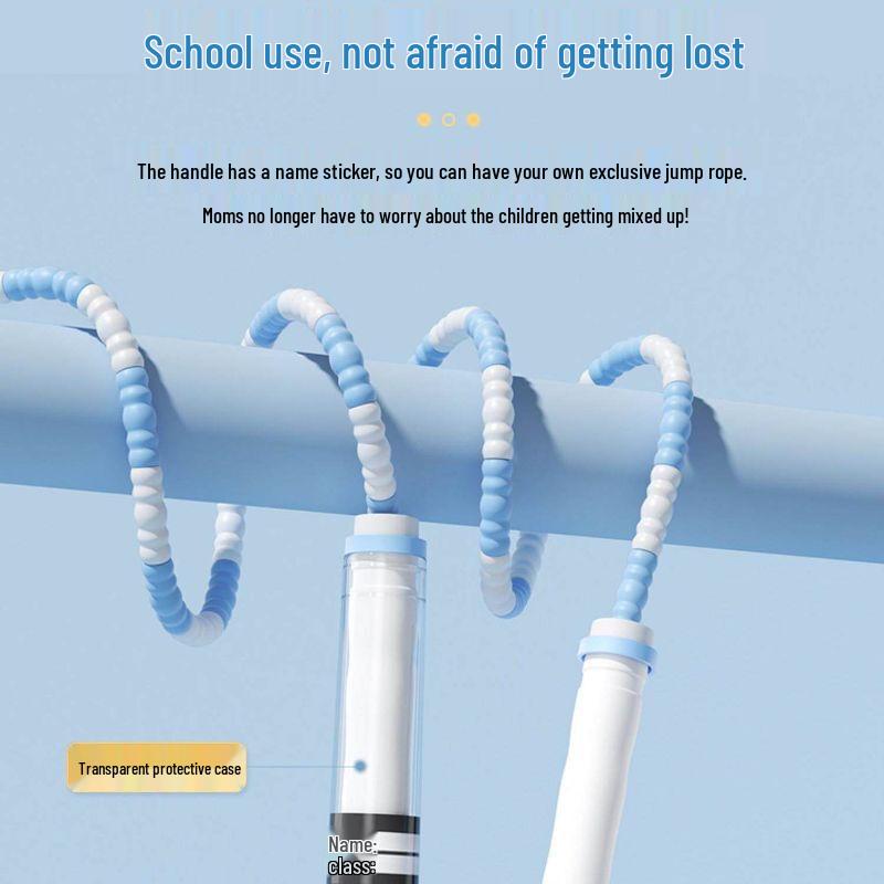 Jianli Kids PVC Bamboo Segment Jump Rope for Beginners & Exams