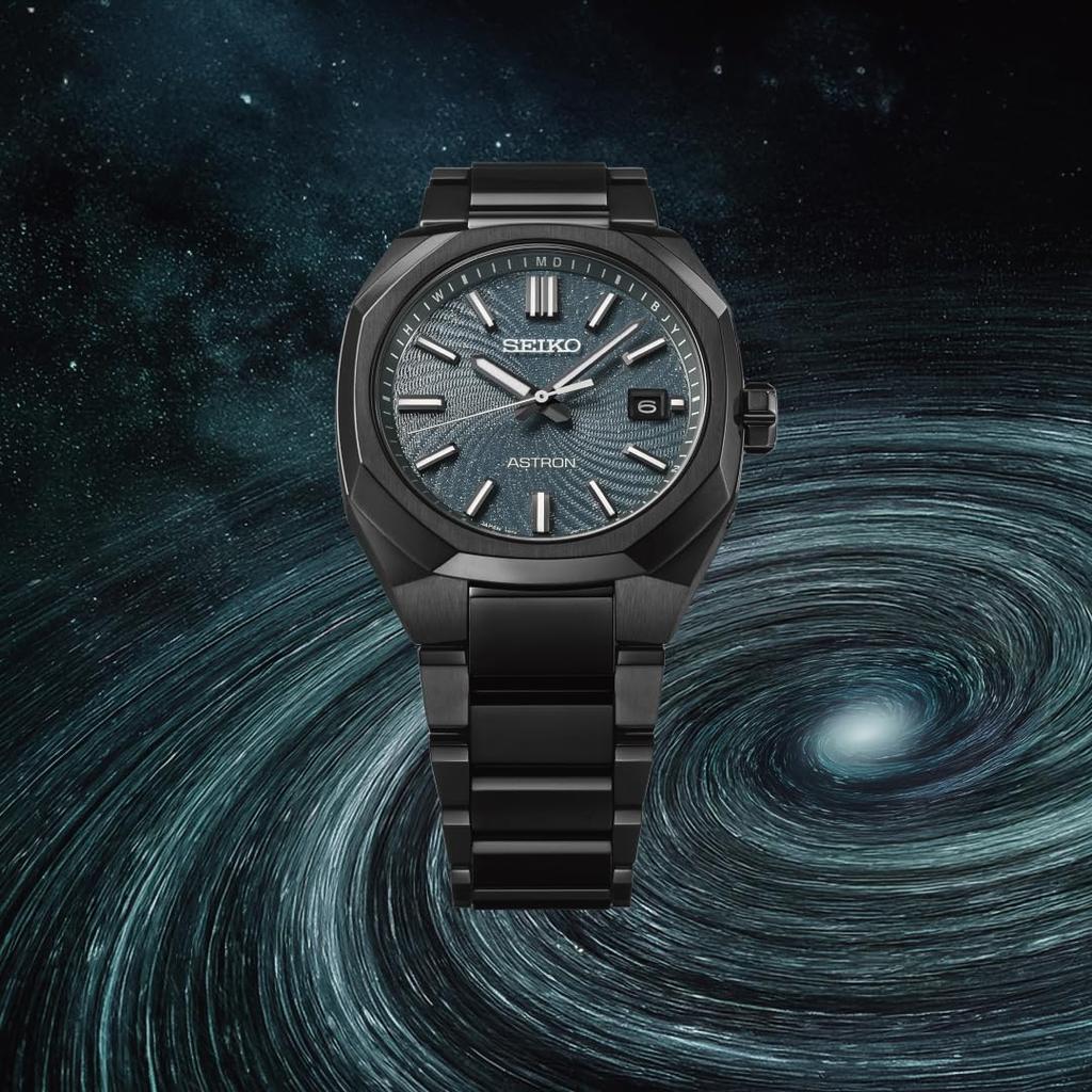 Seiko Astron SBXY107 Men's Solar Radio Wave Correction Date Calendar Titanium Watch Starry Sky 2026 Limited Edition Dark Turquoise Dial