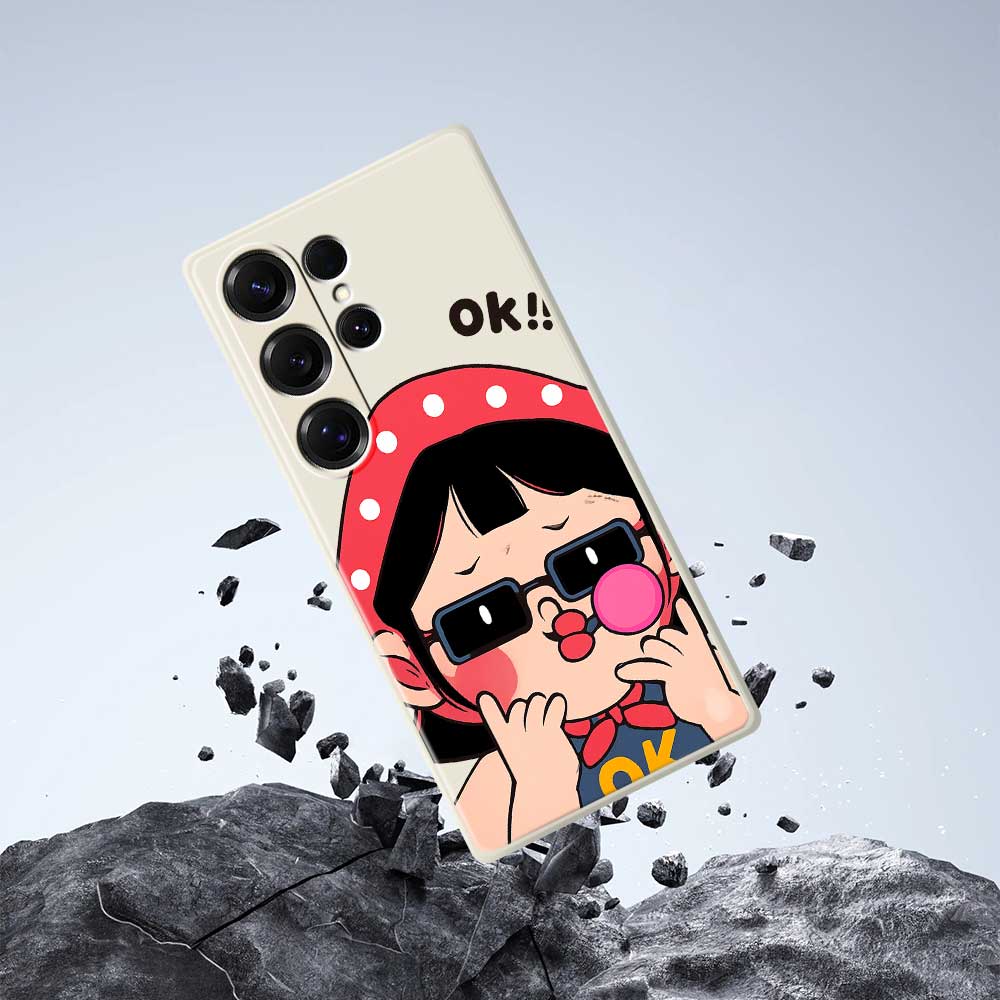 For Samsung Galaxy S25 Ultra Case Cute Kid Pattern Printing Straight Edge TPU Phone Back Cover