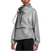 adidas Stella McCartney EARTH PROTECTOR PULL On JACKET Sweatshirt Women's Silver HA0258