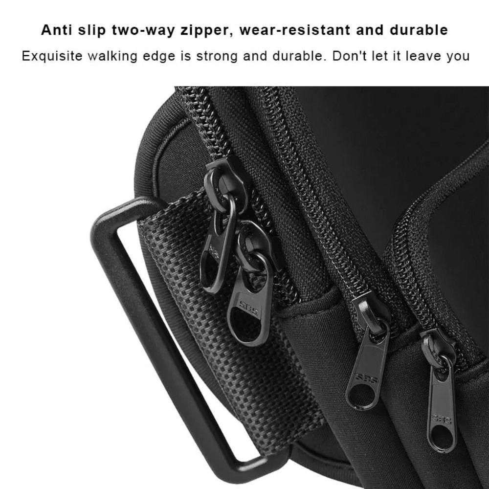Large Capacity Running Phone Bags Three Pockets Mobile Phone Arm Bag Arm Band Pouch Men Women