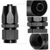 6AN Straight End Fitting 4 Pcs For Braided Fuel Oil Gas Line Hose End 6 AN Fittings Aluminum Black