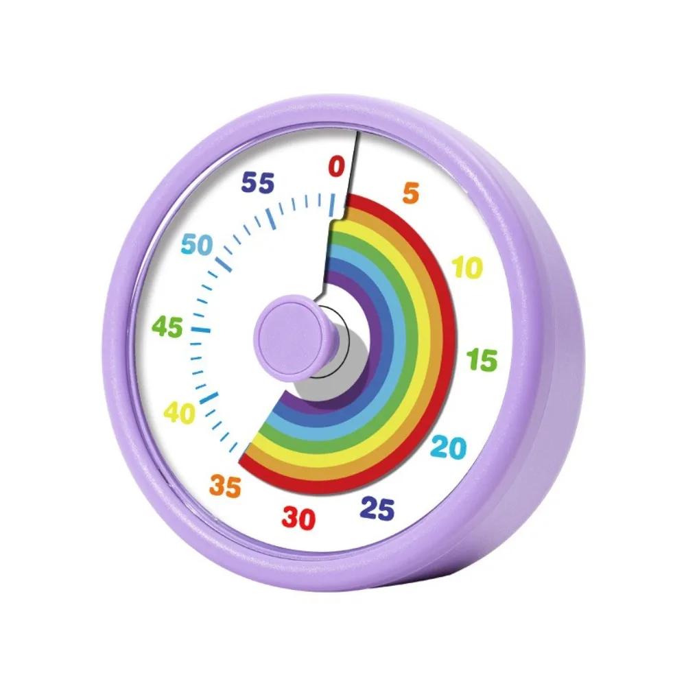 60 Minutes Visual Timer Round/Square Ultra Silent Countdown Alarm Clock Self-discipline Visualization Kitchen Timer Indoor