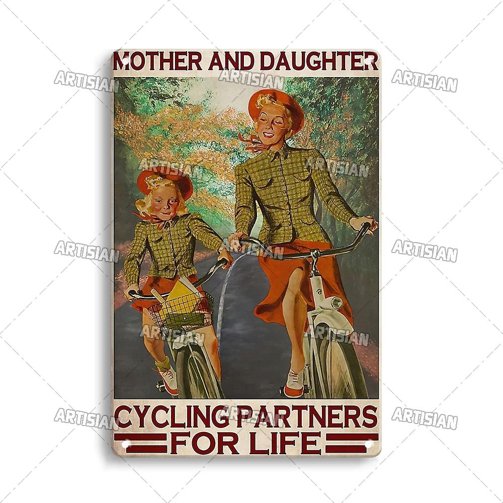 Artisian Cycling Metal Sign Bicycle Tin Plaque Bike Decorative Poster Wall Decor Garage Bar Pub Club Hotel Cafe Kitchen Home