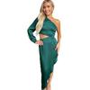 AX Paris Womens/Ladies Cut Out Asymmetric Hem One Sleeve Midi Dress