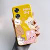 For Oppo A60 CPH2631 Case Cute Bear Cartoon Frog Painted Shockproof Soft Back Cover for Oppo A60 OppoA60 A 60 4G Silicone Bumper