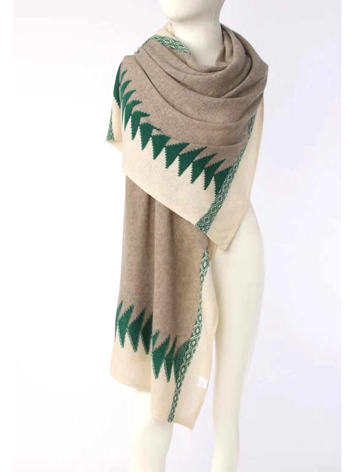

Inner Mongolia Cashmere Scarf - Festive Winter Fashion Shawl and Warm Neck Warmer