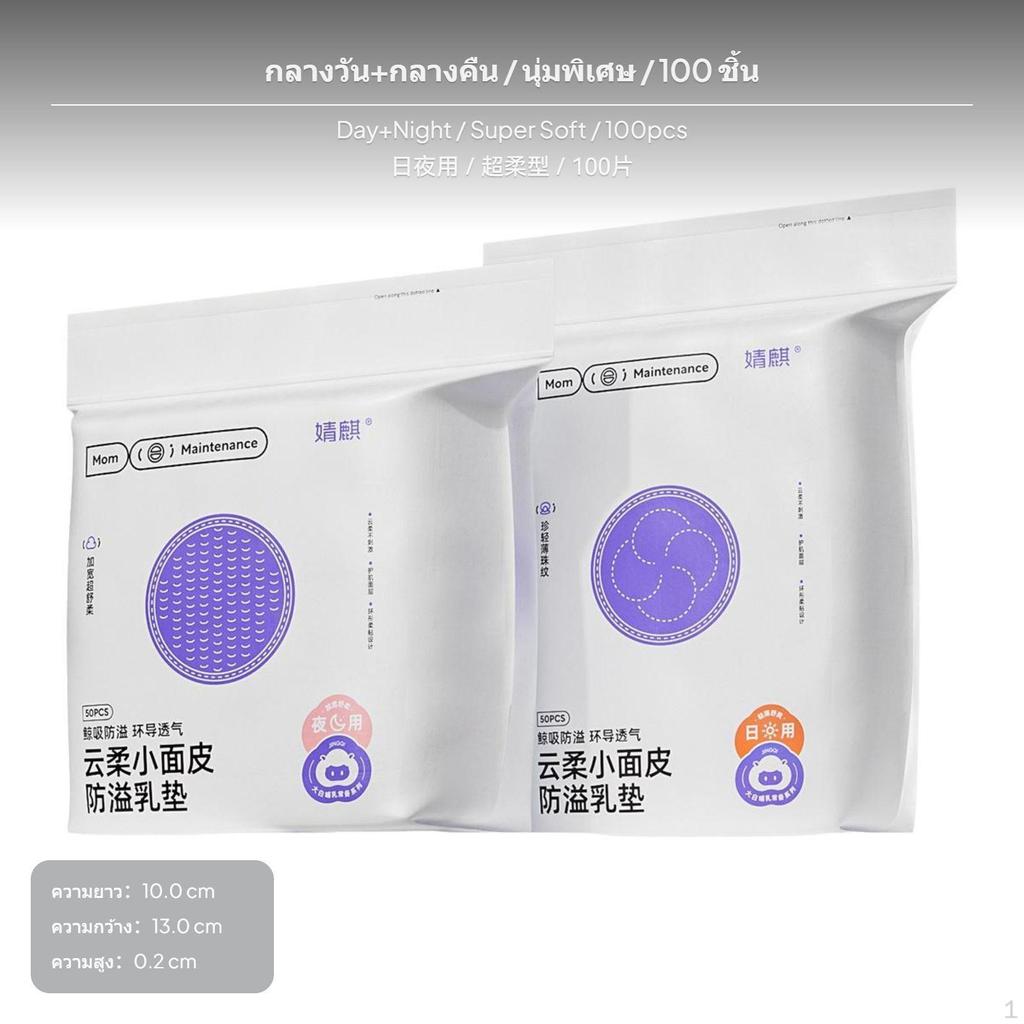 100Pack UltraThin Disposable Nursing Pads, LeakProof Breast Pads 100pcs Day