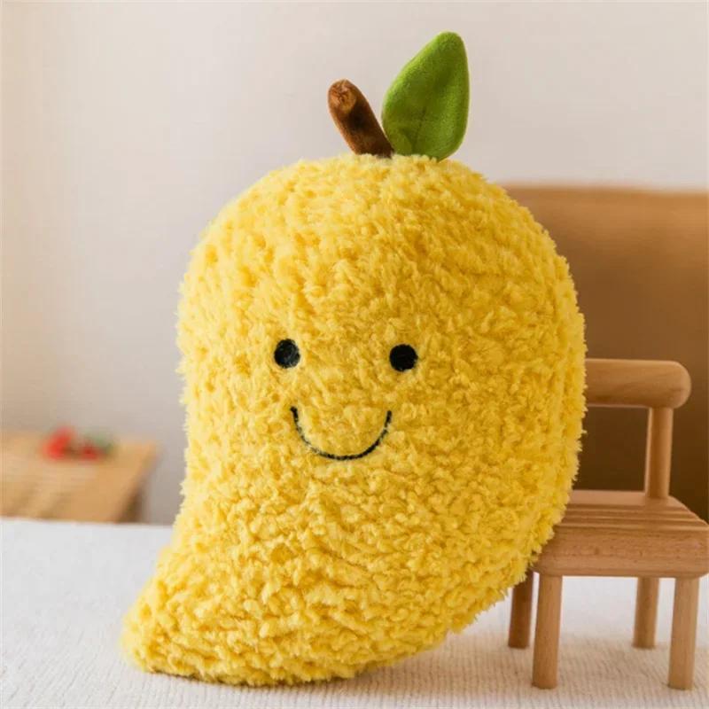 Fruit Plush Toys Vivid Cute Stuffed Fruit Plaything Mango Watermelon Avocado Strawberry Tactile Gifts For Birthday Party Decors