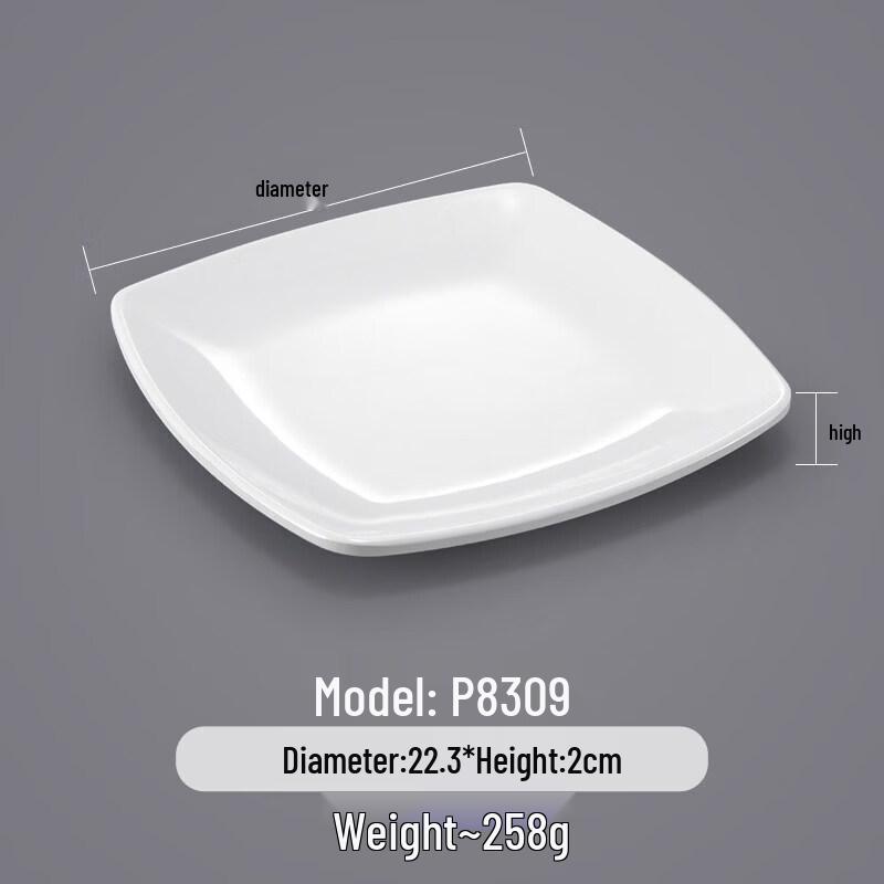 A5 Melamine Commercial Dining Plate