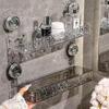 Saugnapf Waschbecken Aufbewahrungsregal Selbstverteilungsregal Badezimmer Waschbecken Bohrlos