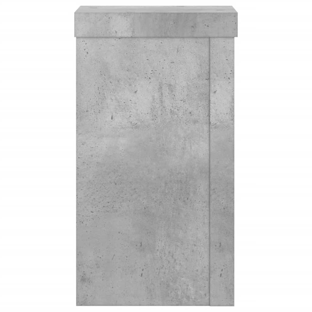 Vidaxl Podstawki Pod Doniczki, 2 Szt., Szarość Betonu, 10X10X18 Cm