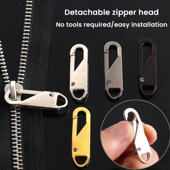 Detachable Zipper Pull Replacement Zipper Pull Tab Quick Attach Remove Zipper Pull for Backpacks Jackets Boots Luggage Clothing Purse