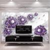 3d Wallpaper Stereo Flowers Pearls And Jewels Wall Murals Living Room Backdrop Wall Papers