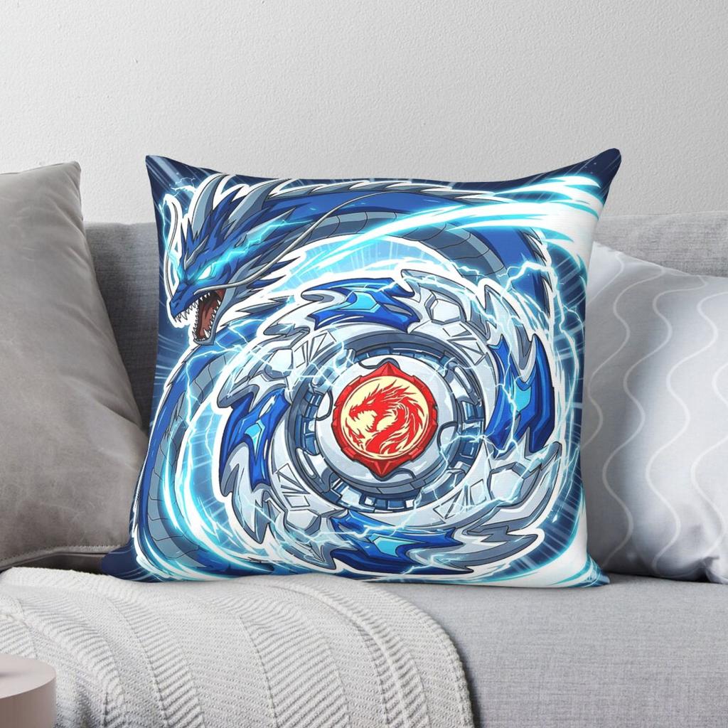 Dragoon Spirit Of Wind Square Pillowcase Polyester Linen Velvet Creative Zip Decorative Throw Pillow Case Room Cushion Cover