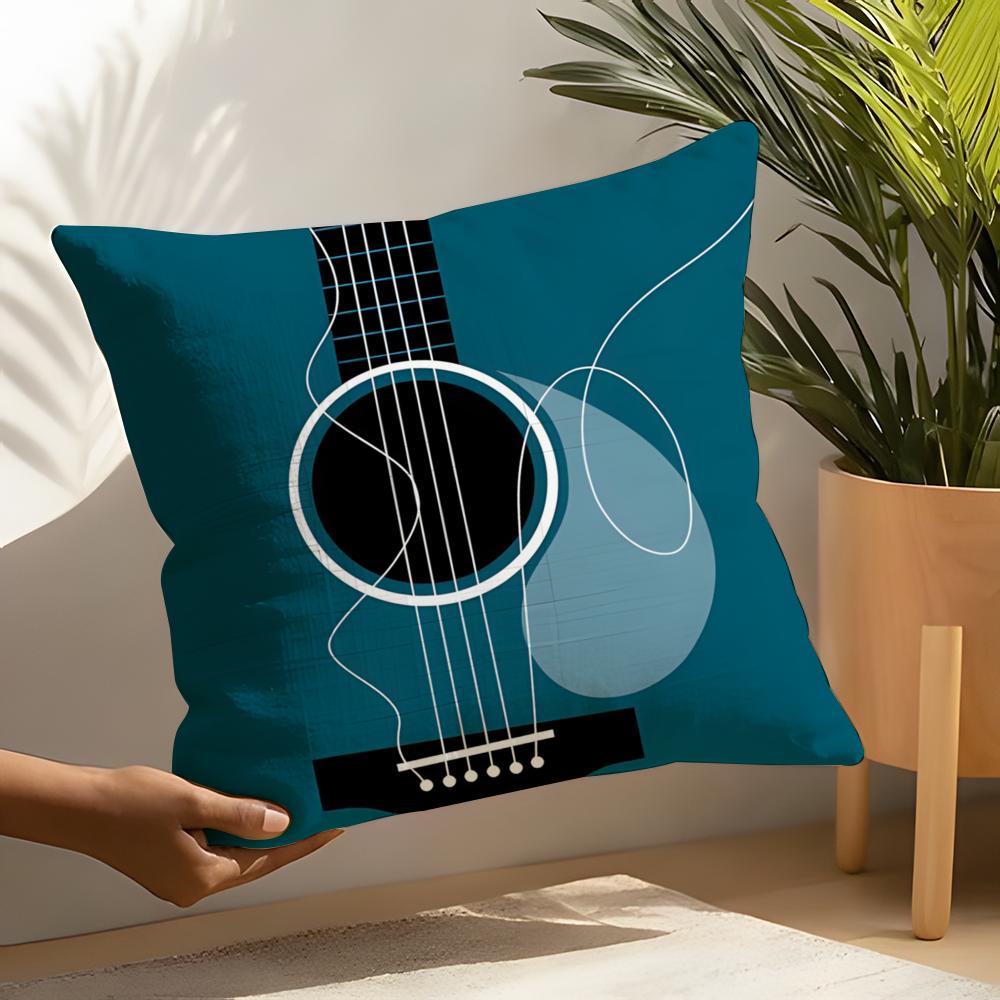 2 Abstract Realistic Musical Note Pattern Pillow Case Home Living Room Decoration Linen Pillowcover Pillow Cases Cushion Cover
