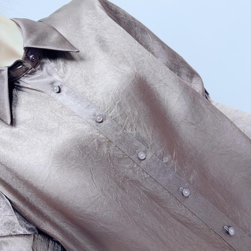 2026 Spring Fashion: Versatile Simple Acetate Shirt