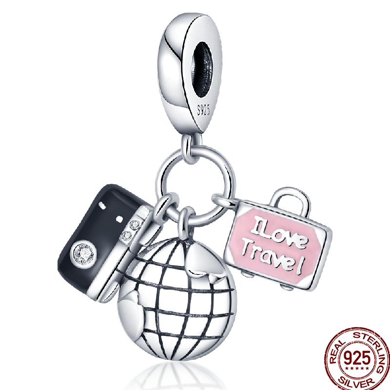 Copper Time Travel Space Travel Camera Bead Pendant Fit 3Mm Original Bracelet Diy Jewelry Gift