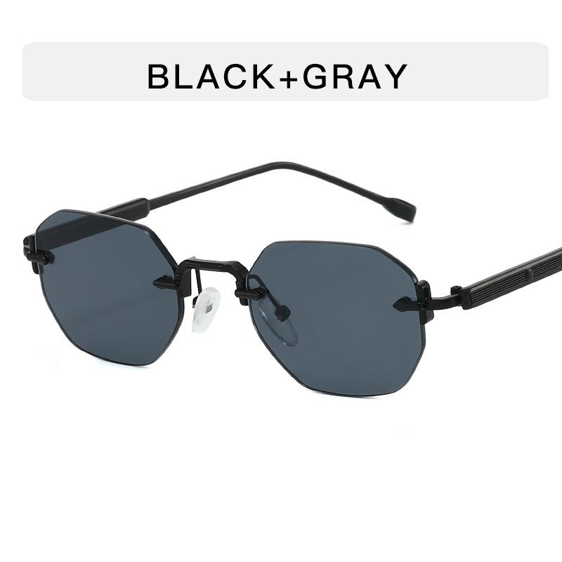 

Vintage Stylish Sun Glasses for Women Polygon Shape Anti-glare Men s Sunglasses Party Travelling Sunglass for Women черный серый