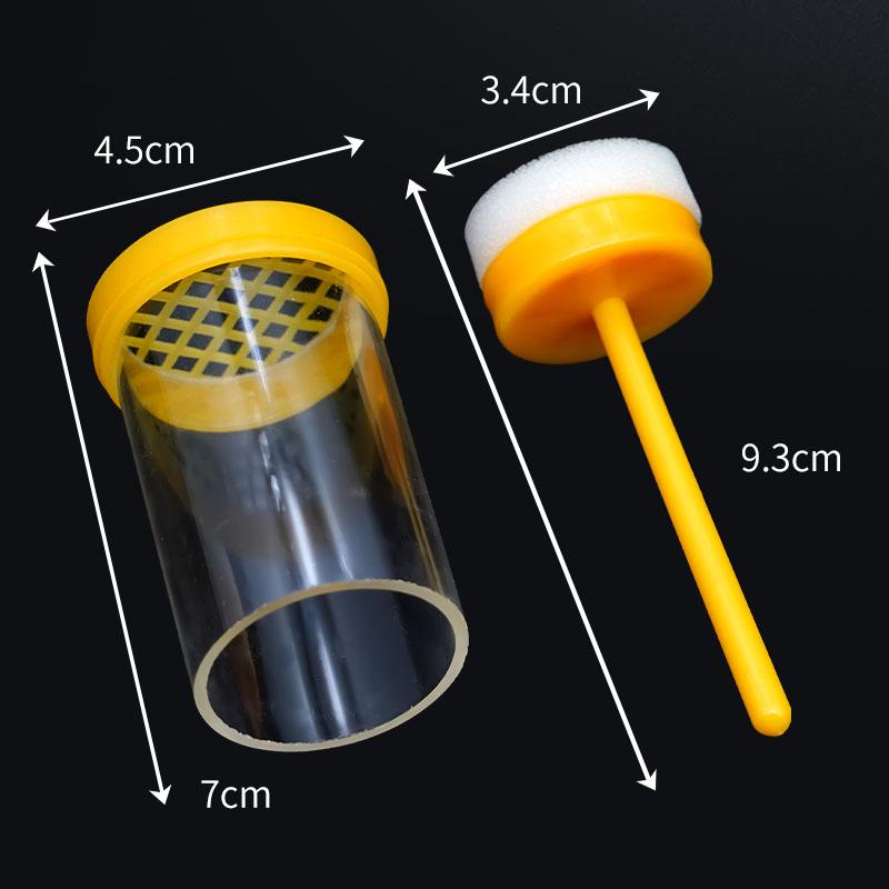 1 Stück Bienenkönigin Markierflasche Bienenmarkierkäfig Kunststoff Bienenmarkierung Aufzucht Markieretikett Flasche Insekt Bienen Farm Bienenzuchtbedarf