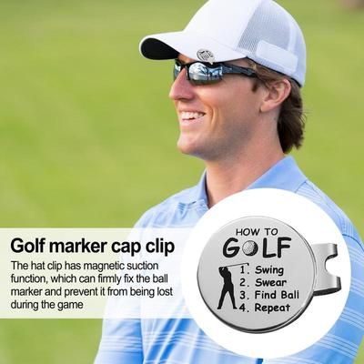 Magnetic Ball Marker Hat Clip Magnetic Sports Golf Marker Holder Ball Markers Hat Clips Sets Golf Ball Marker Gloves Holders
