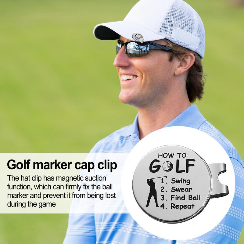 Magnetic Ball Marker Hat Clip Magnetic Sports Golf Marker Holder Ball Markers Hat Clips Sets Golf Ball Marker Gloves Holders