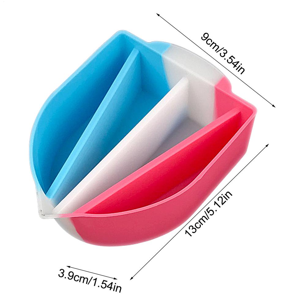 Split Cup For Paint Pouring Reusable Fluid Art Split Cup Silicone Split Pouring Cup With Dividers For Acrylic Paint Resin