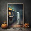 Vintage Wall Art Music Sports Spooky Aesthetics Bicycle Halloween HD Canvas Print Poster Home Living Room Bedroom Decoration