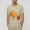 Funny Potato Farting Frenc TShirts Unisex Vintage Pure Cotton Tee Shirt O Neck Short Sleeve T Shirt Graphic Tops