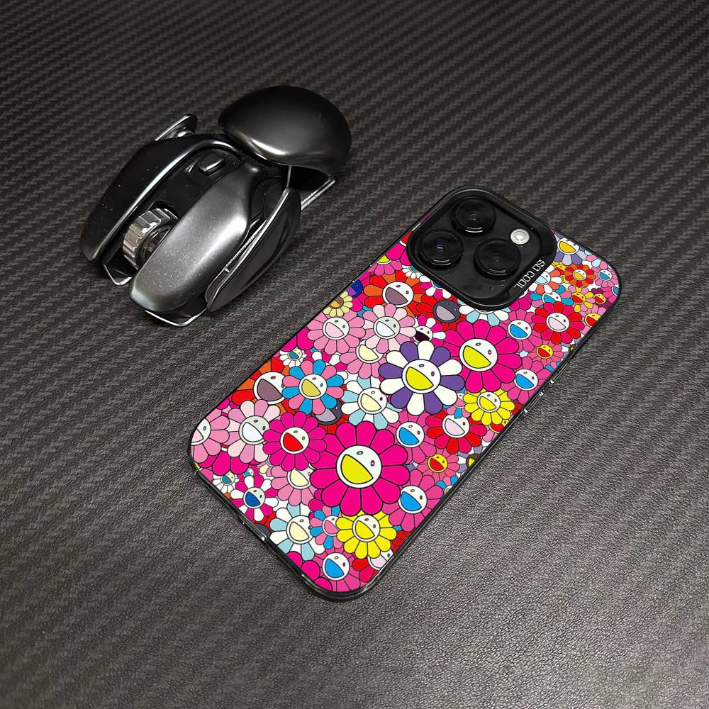 Japanese Artisti M-murakami T-takash Art Colorful Colorful Phone Case For iPhone 17 16 15 14 13 12 11 Pro Max Plus Matte Cover