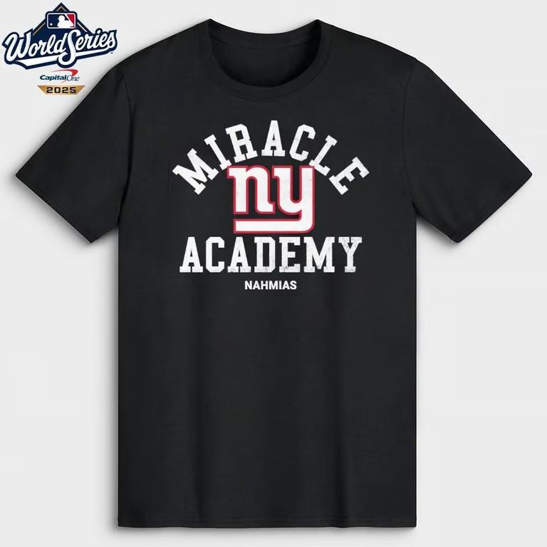Унисекс Футболка с принтом Giants Miracle Academy Nahmias Merch S
