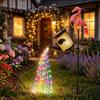 Garden Decorations for Home Solar Flamingo Watering Can Light, Powered LED Waterproof Eco Friendly Decor Pathway Light with Stake Patio Lawn