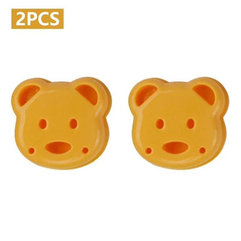 Sandwich Mould Bear Mini Cartoon Cute Bear Rabbit Car Sandwich Sealer Kids Bento Lunch Mold Cookie Cutter Baking Pastry Tools