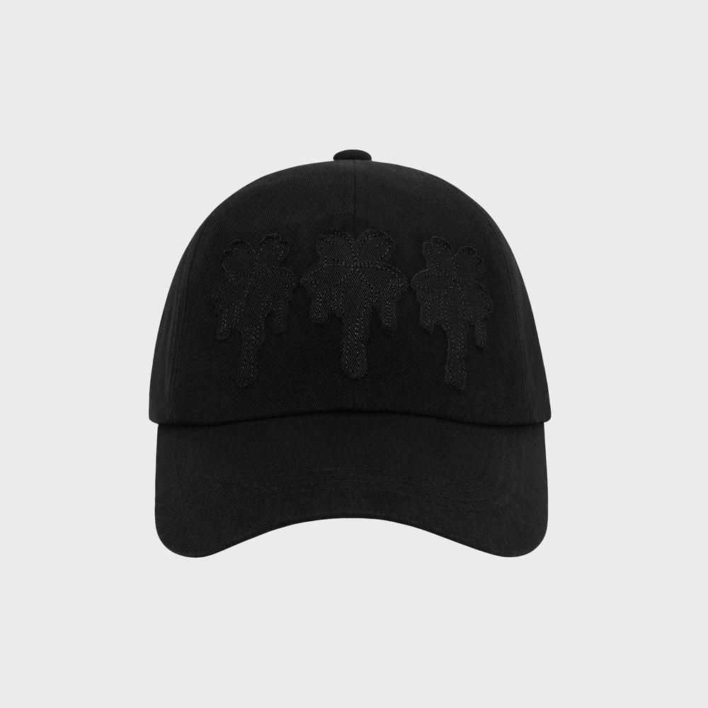 Kimjisu Dripping Patch Ball Cap _ Black