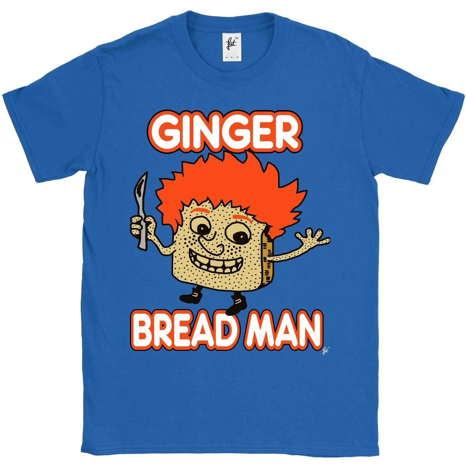 Gingerbread Man With Hair Ginger Bread Gingersnap Mens T-Shirt XXXL