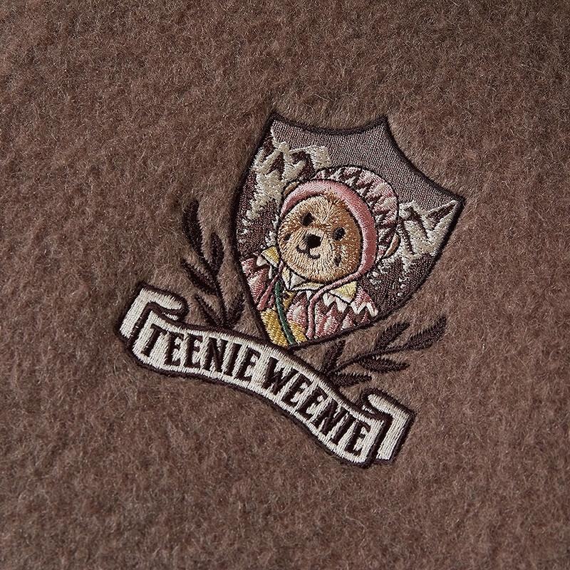 Teenie Weenie Women's Detachable Hood Wool Blend Coat