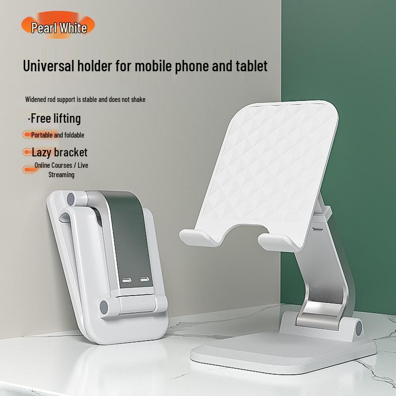Foldable Metal Phone & Tablet Holder for Desktop Live Streaming