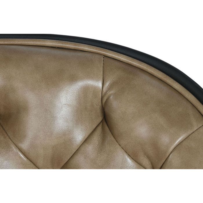 Chaise de bureau - DKD Home Decor - Polypropylène - Vintage - 1 place - Noir/Marron clair