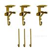 1/2/3pcs Garland Holder Heavy Duty 2-in-1 Fireplace Stocking and Garland Hanger Adjustable Christmas Mantle Hanger Dual Hooks