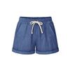 Plus Size Casual Women Summer Solid Color Drawstring Shorts Loose Hot Pants