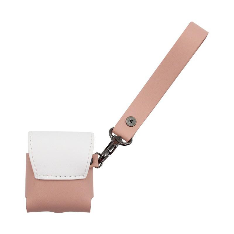 PU Leather AirPods Protective Case with Portable Anti-lost Lanyard