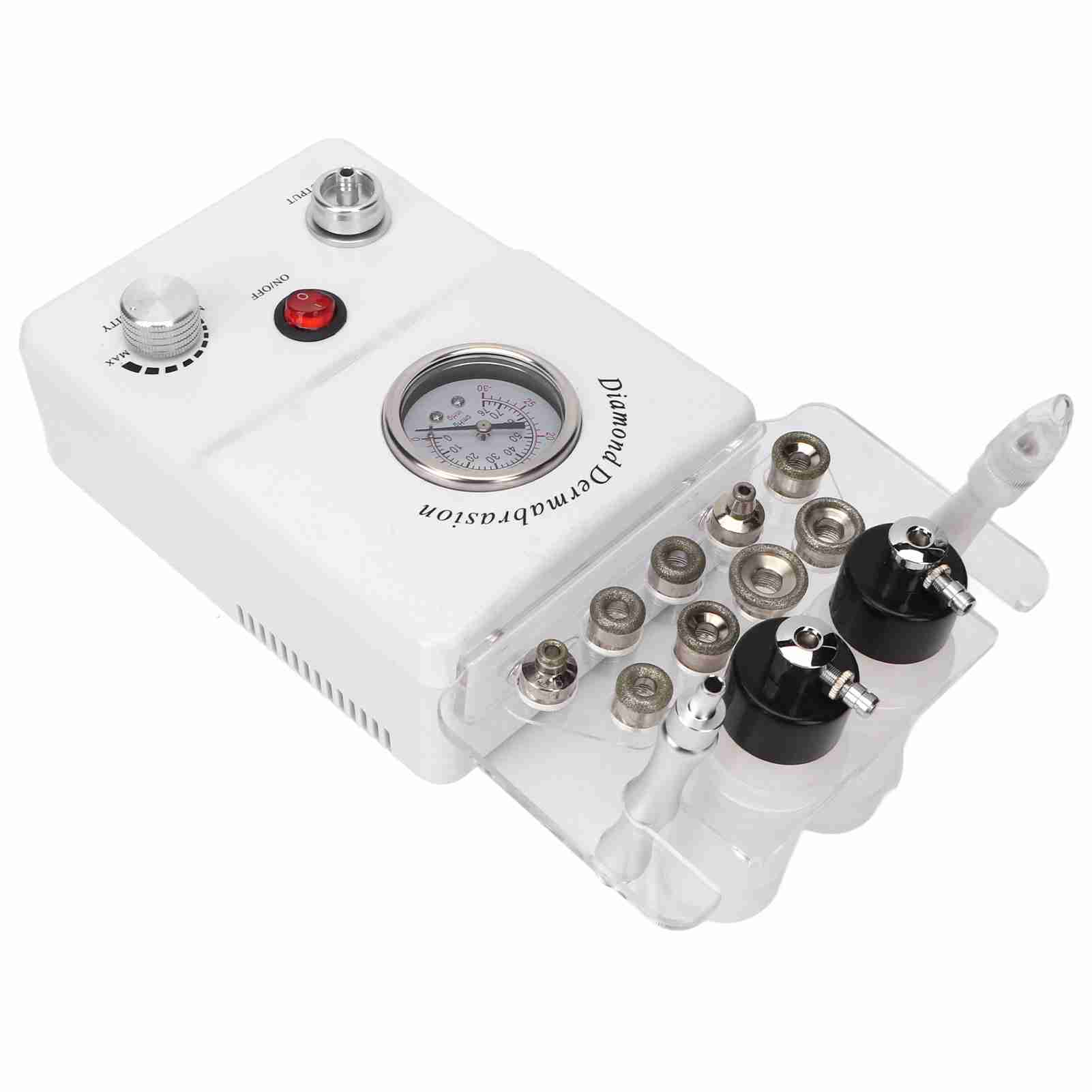 

Аппарат для алмазной микродермабразии Вакуумное омоложение кожи Портативный аппарат для драгирования Меридиональная дермабразия UK Plug