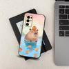 Capybara Painting Cartoon Phone Case For Samsung Galaxy A73,31,8,9,53,32,72,41,J7,52,71,22,Note Soft Black Silicone Cover