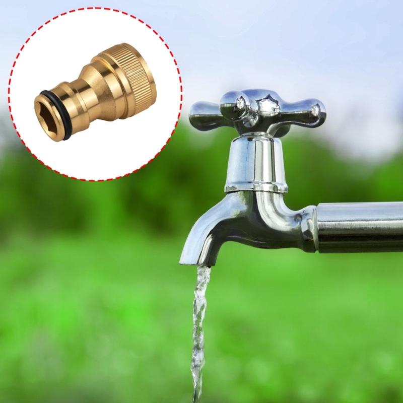Aluminiumlegeringar Vattenkran Koppling 1/2 tum Gängad Koppling Läckagesäker Vattenrörsdelar För Trädgårdsslang Hållbar