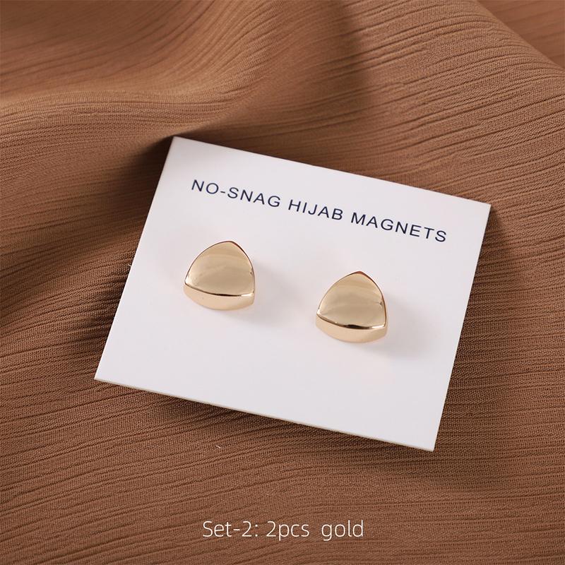 Matte Magnet Hijab Pins for Muslim Headscarf Women Scarf Magnetic Button Shawls Magnetic Brooch Ramadan Islamic Turban Fingdings