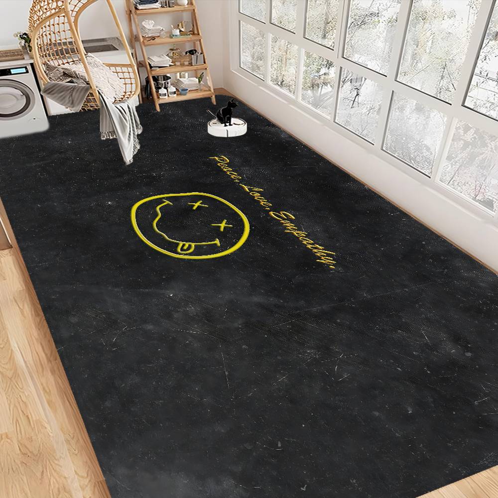 Popular Band N-nirvana-A Floor Mat Retro Multiple Choice Living Room Kitchen Rug Non-Slip Modern Home Decor
