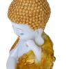 Polyresin Buddha Idol Decorative Showpiece Little Baby Monk Buddha, Showpiece for Home Decor Car Dashboard